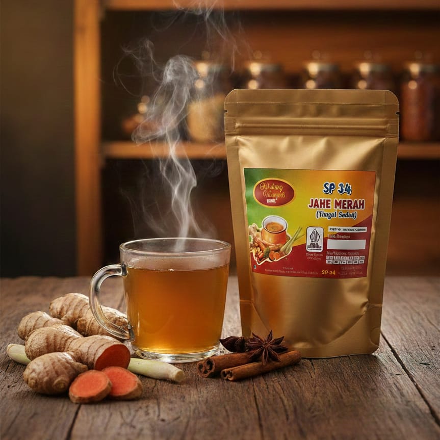 Wedang Jahe Merah SP34 – Energi ekstra