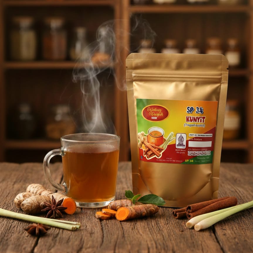 Wedang Kunyit SP34 – Antioksidan kuat & anti-inflamasi