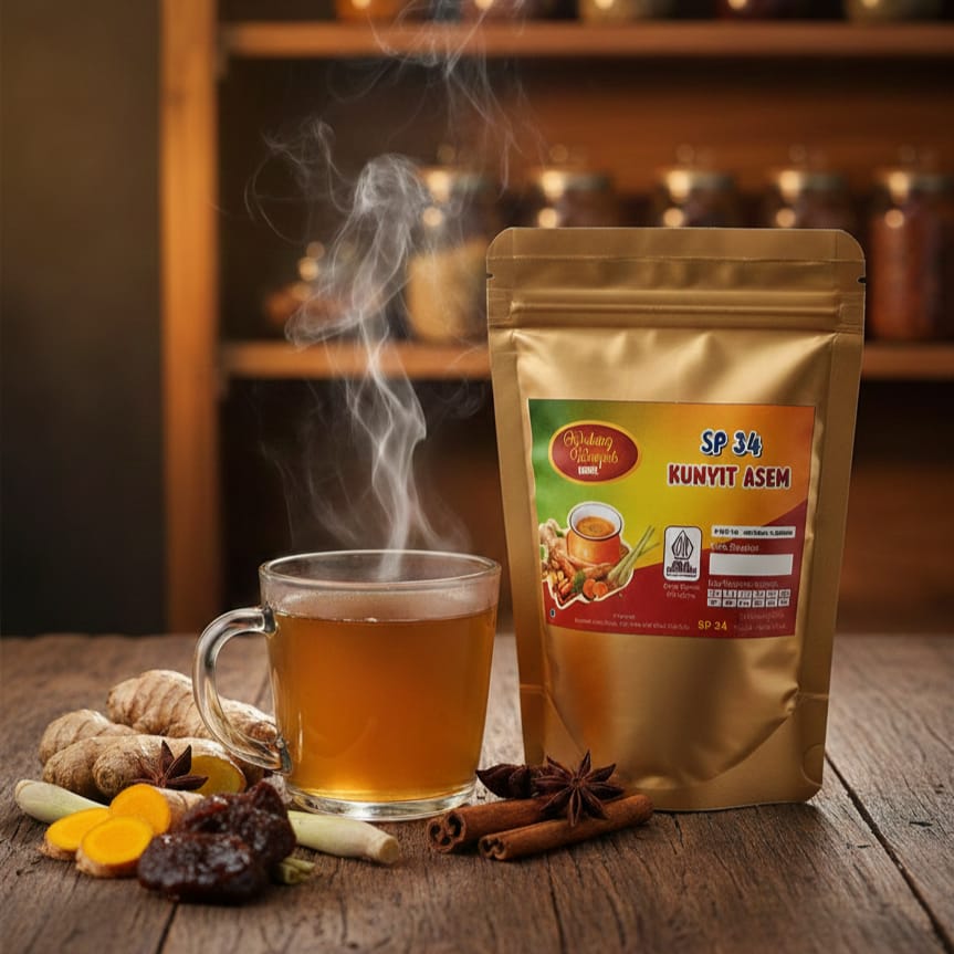 Wedang Kunyit Asam SP34 – Sehat wanita & cerahkan kulit